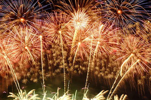 Abanico de fuegos artificiales