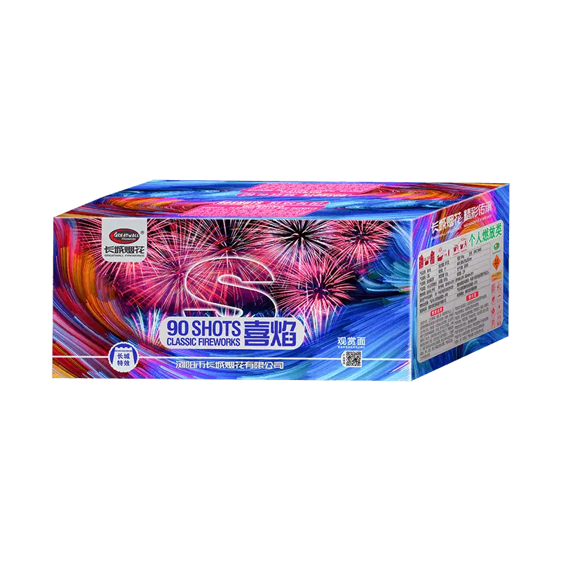 Abanico pirotécnico de 90 disparos Happy Flame